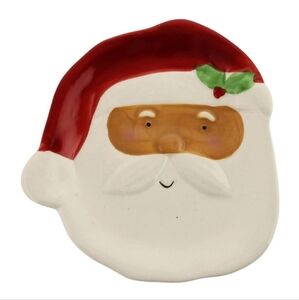 African American/Black Figural Santa Plate